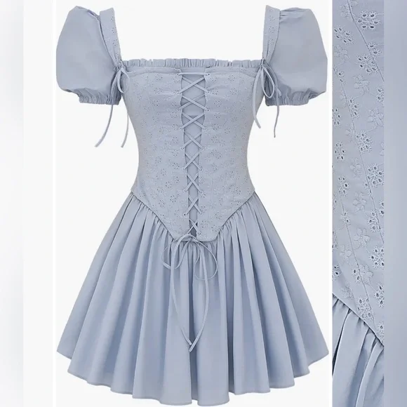 House of CB Broderie Anglaise Corset Bodice Mini dress
Size Medium - Picture 11 of 12